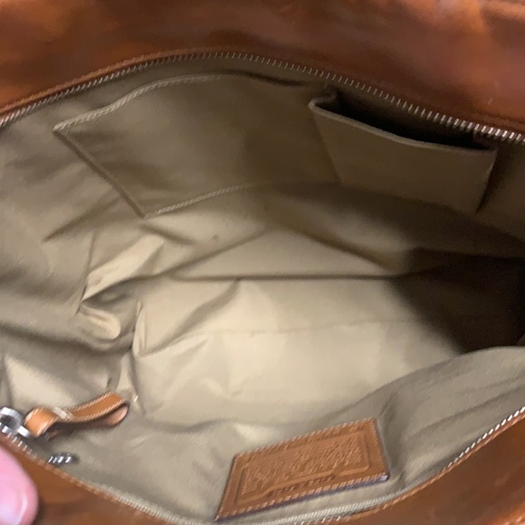 Vintage Coach Tan Leather Tote bag - Picture 12 of 15